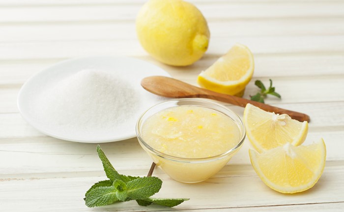 Resultado de imagen para mascarilla de limón y azúcar